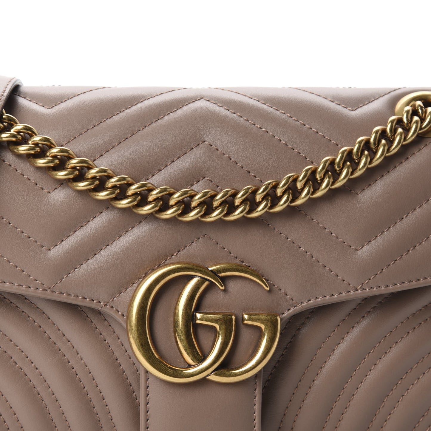 Calfskin Matelasse Small GG Marmont Shoulder Bag Porcelain Rose