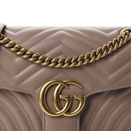 Gucci Calfskin Matelasse Small GG Marmont Shoulder Bag Porcelain Rose 10 of 10