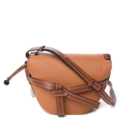 Loewe Grained Calfskin Small Gate Crossbody Bag Caramel Pecan 1 of 8