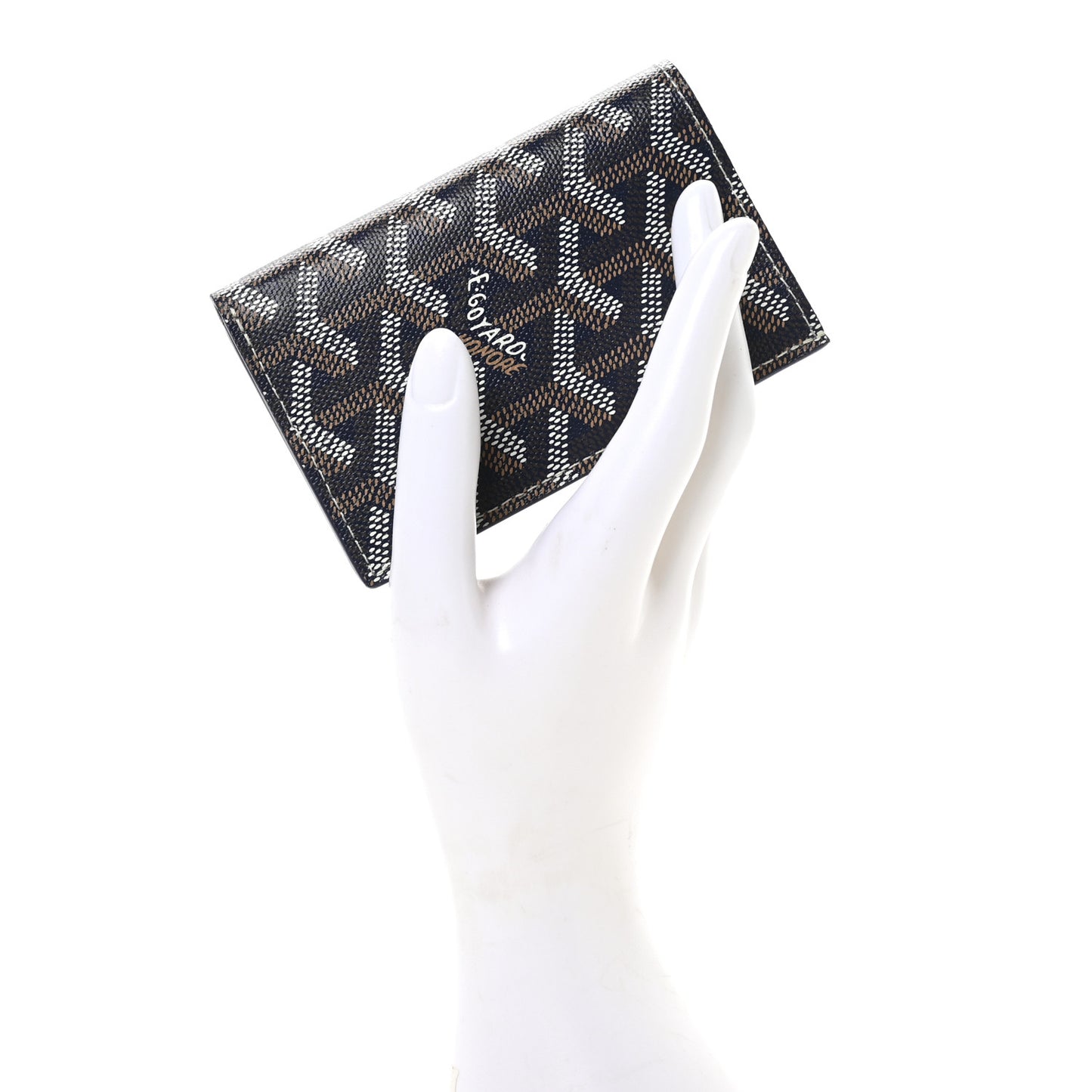 Goyardine Saint Pierre Card Holder Navy