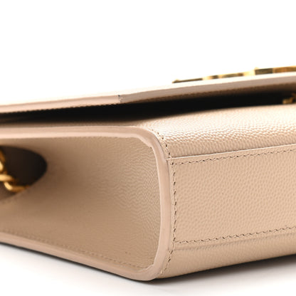 Saint Laurent Grain De Poudre Small Monogram Kate Satchel Nude Powder 5 of 9