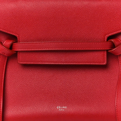 Celine Baby Grained Calfskin Micro Belt Bag Coquelicot 10 of 12