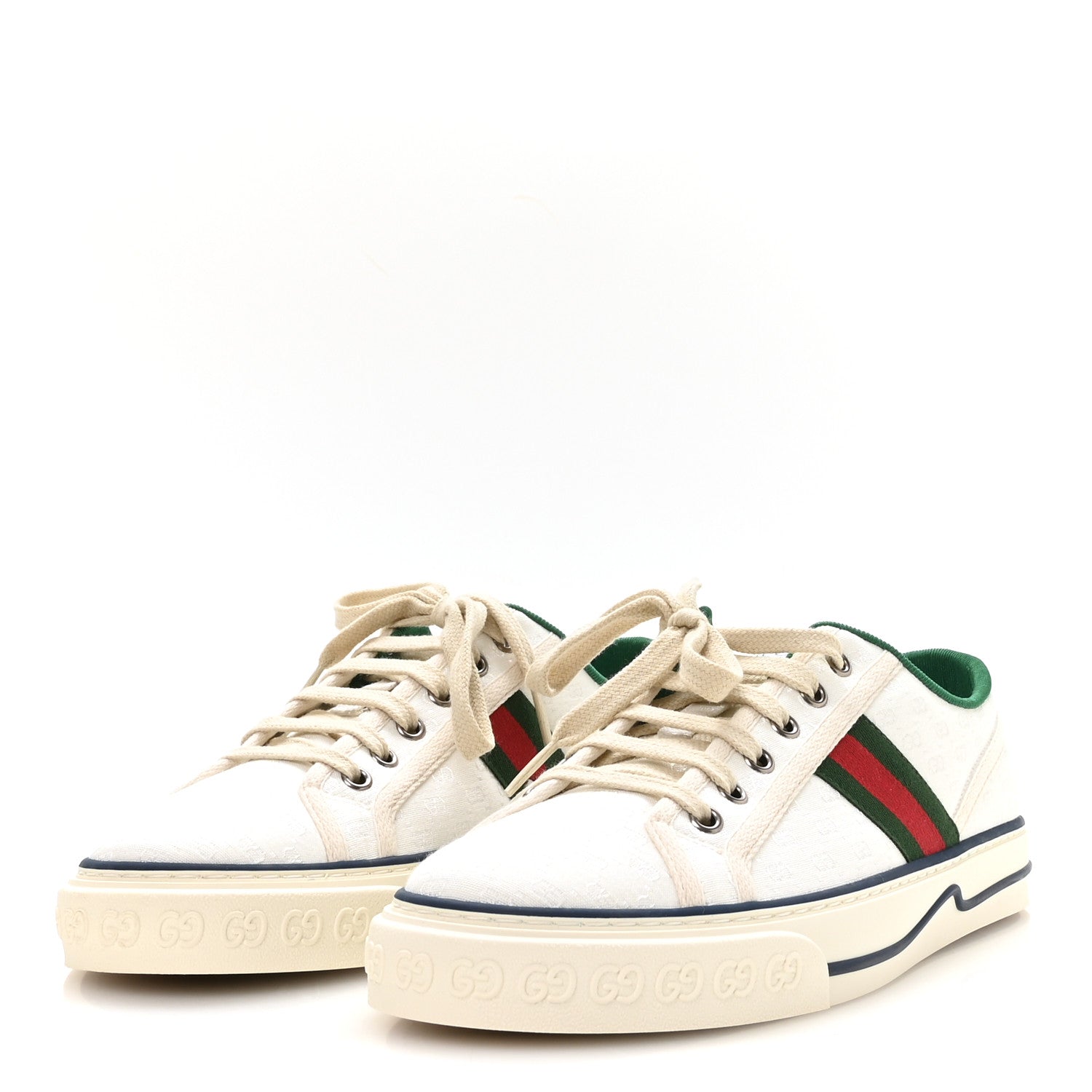 Gucci Jacquard Mini GG Monogram Web Womens 1977 Tennis Sneakers 41 White 4 of 8