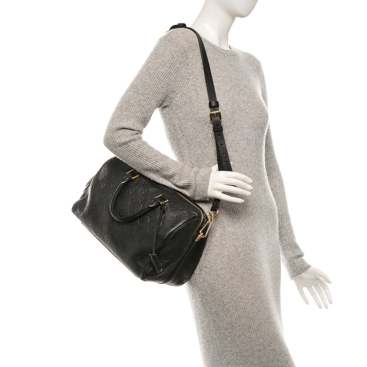 Louis Vuitton Empreinte Speedy Bandouliere 30 Black 2 of 7