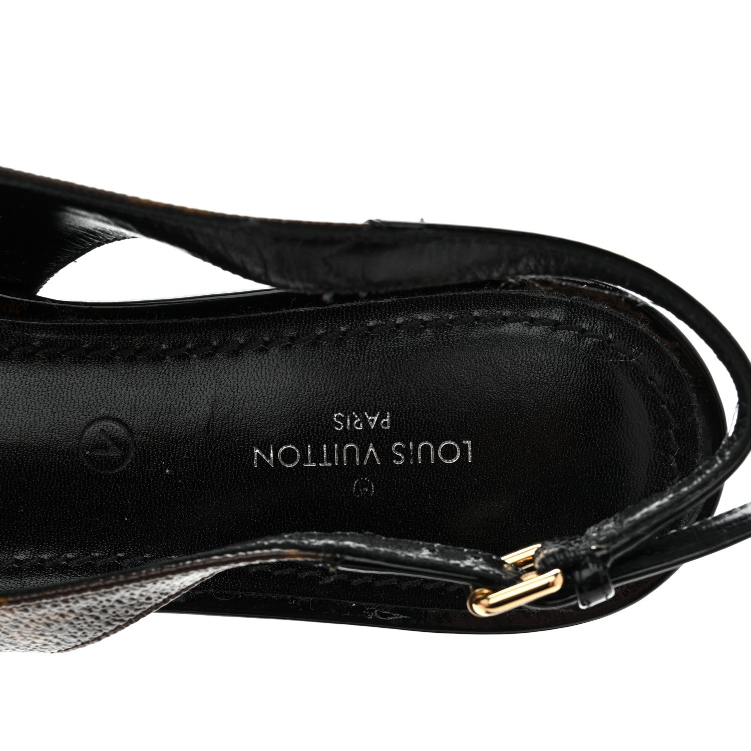 Louis Vuitton Patent Monogram Cherie Slingback Ballerina Flats 37 7 of 12