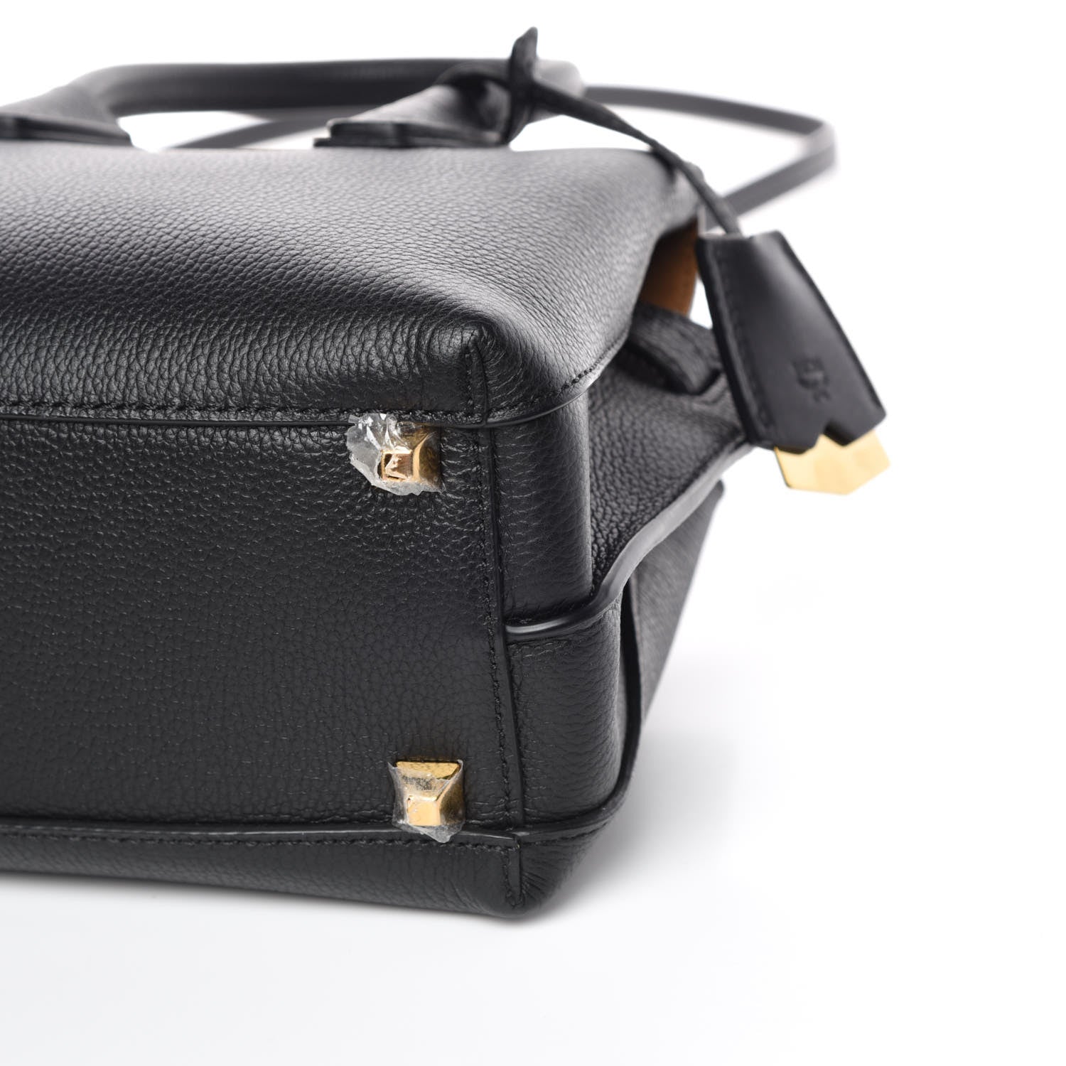 MCM Grained Calfskin Mini Milla Tote Phantom Grey 10 of 11