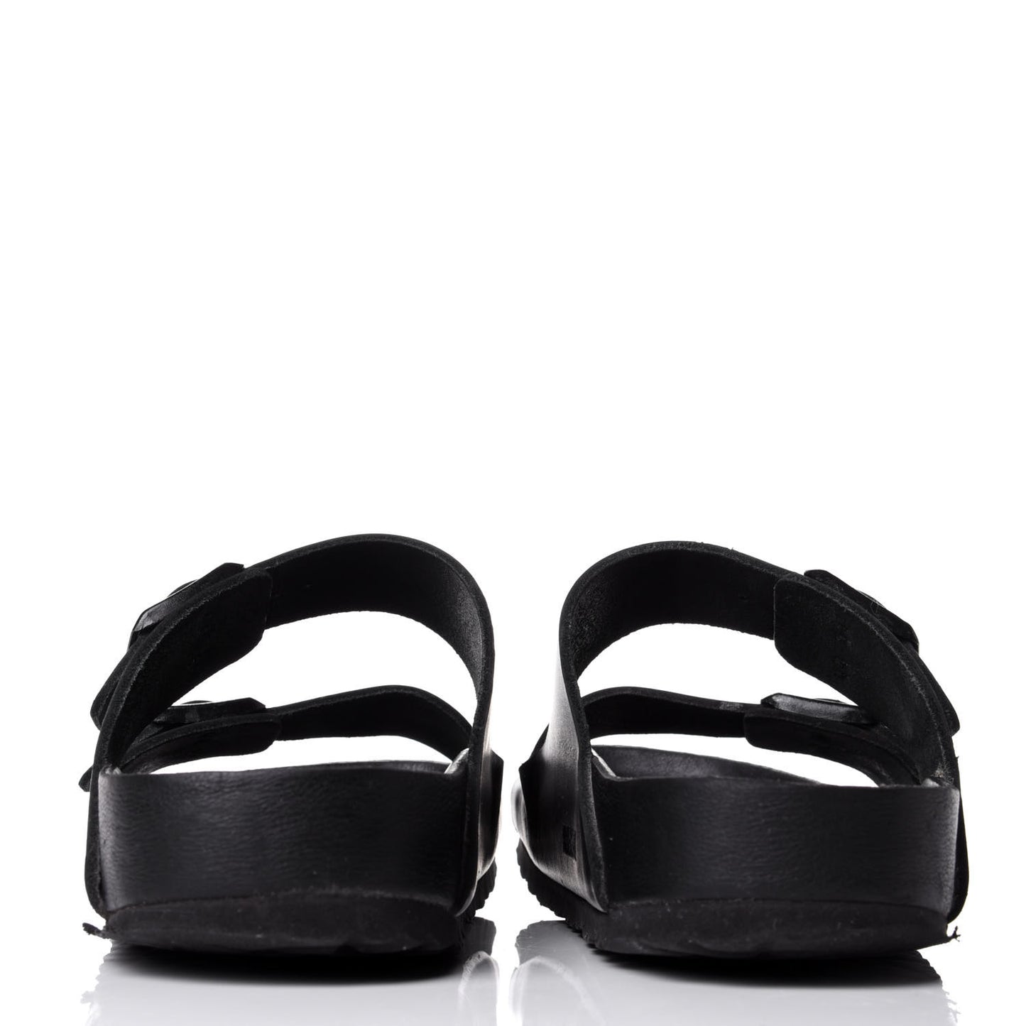 Calfskin VLTN Birkenstock Slide Sandals 40 Black
