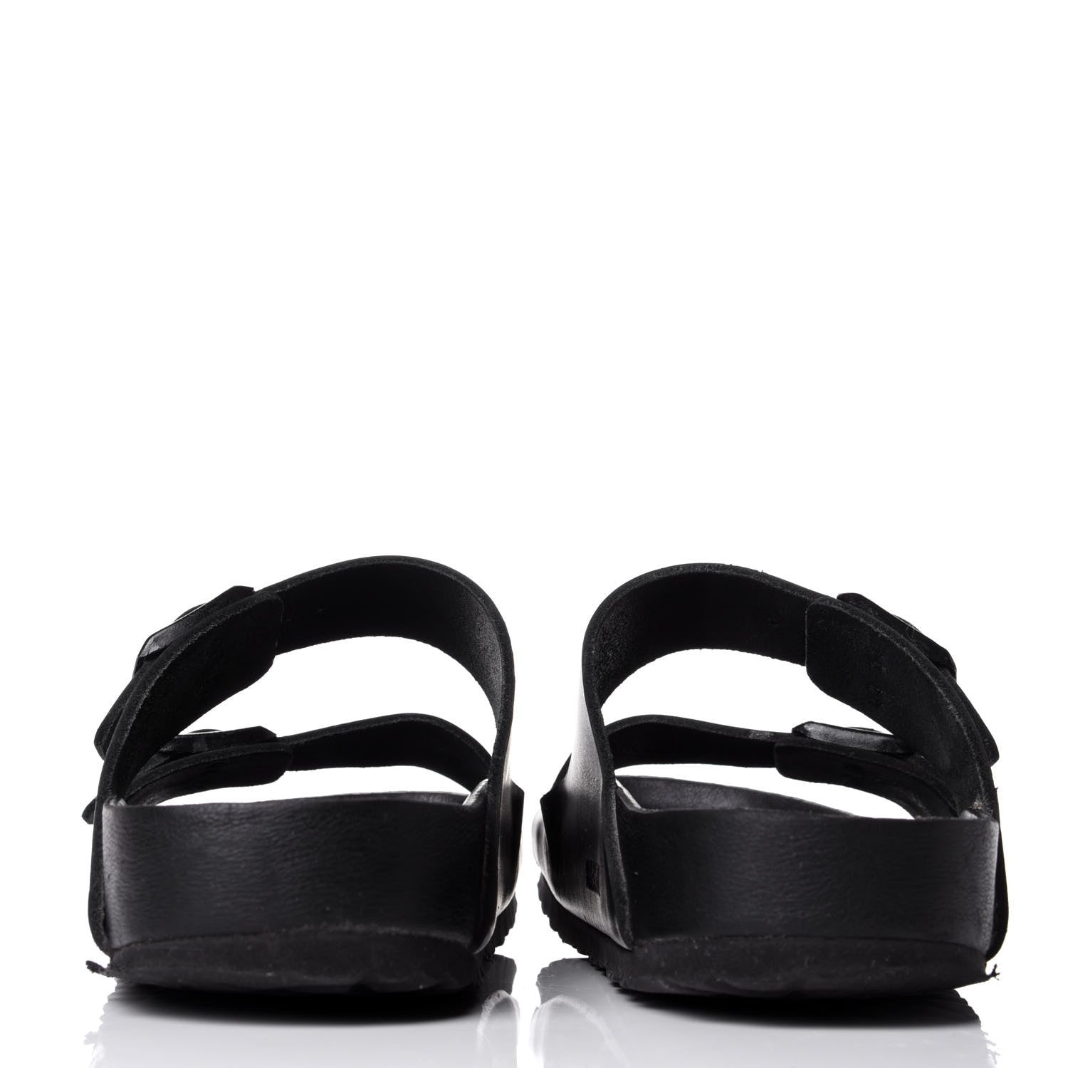 Valentino Garavani Calfskin VLTN Birkenstock Slide Sandals 40 Black 3 of 8