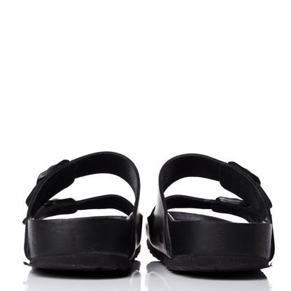 Valentino Garavani Calfskin VLTN Birkenstock Slide Sandals 40 Black 3 of 8