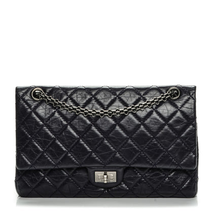 Chanel Aged Calfskin Quilted 2.55 Reissue 226 Flap Dark Purple 1 of 7