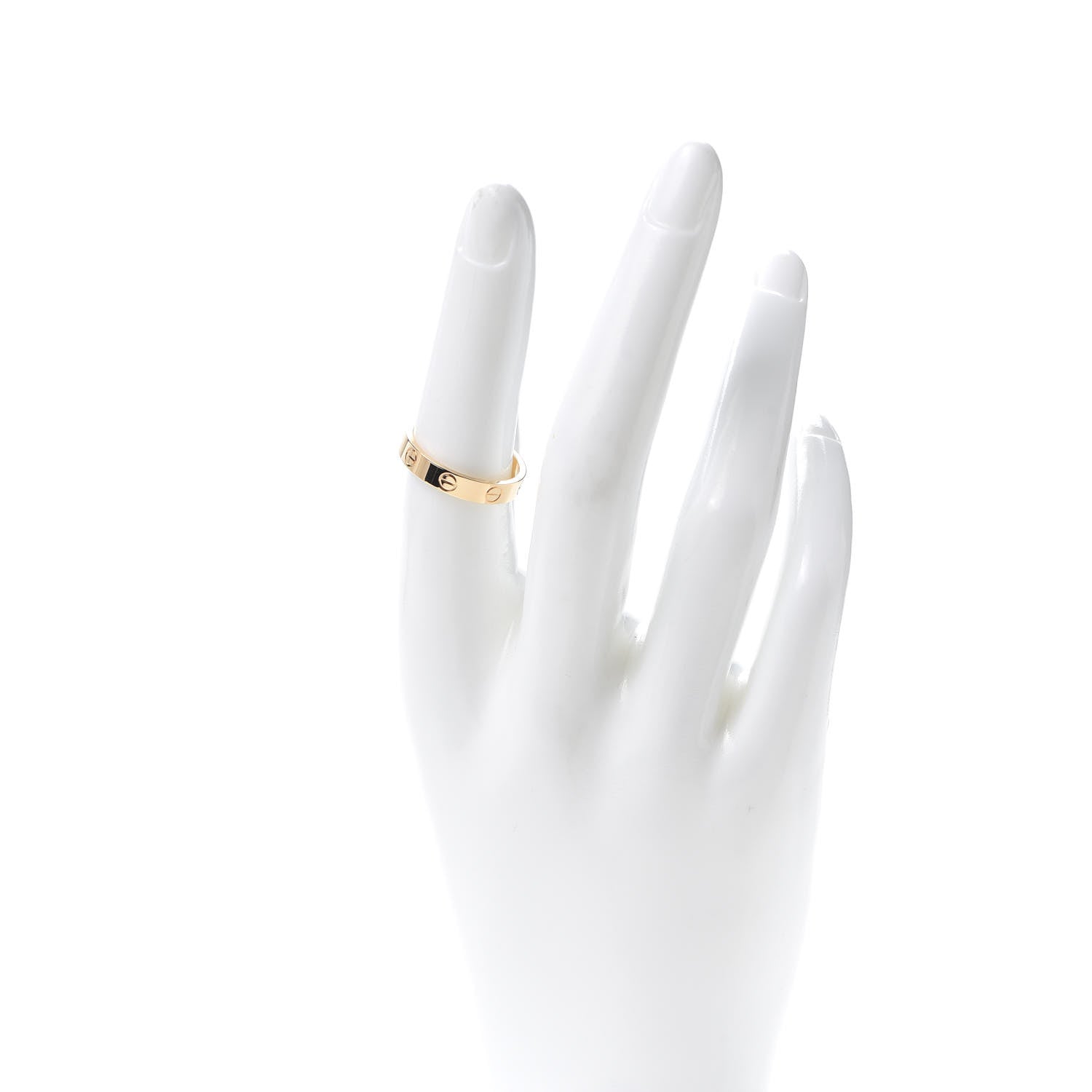 Cartier 18K Yellow Gold 3.5mm LOVE Wedding Band Ring 54 6.75 2 of 6