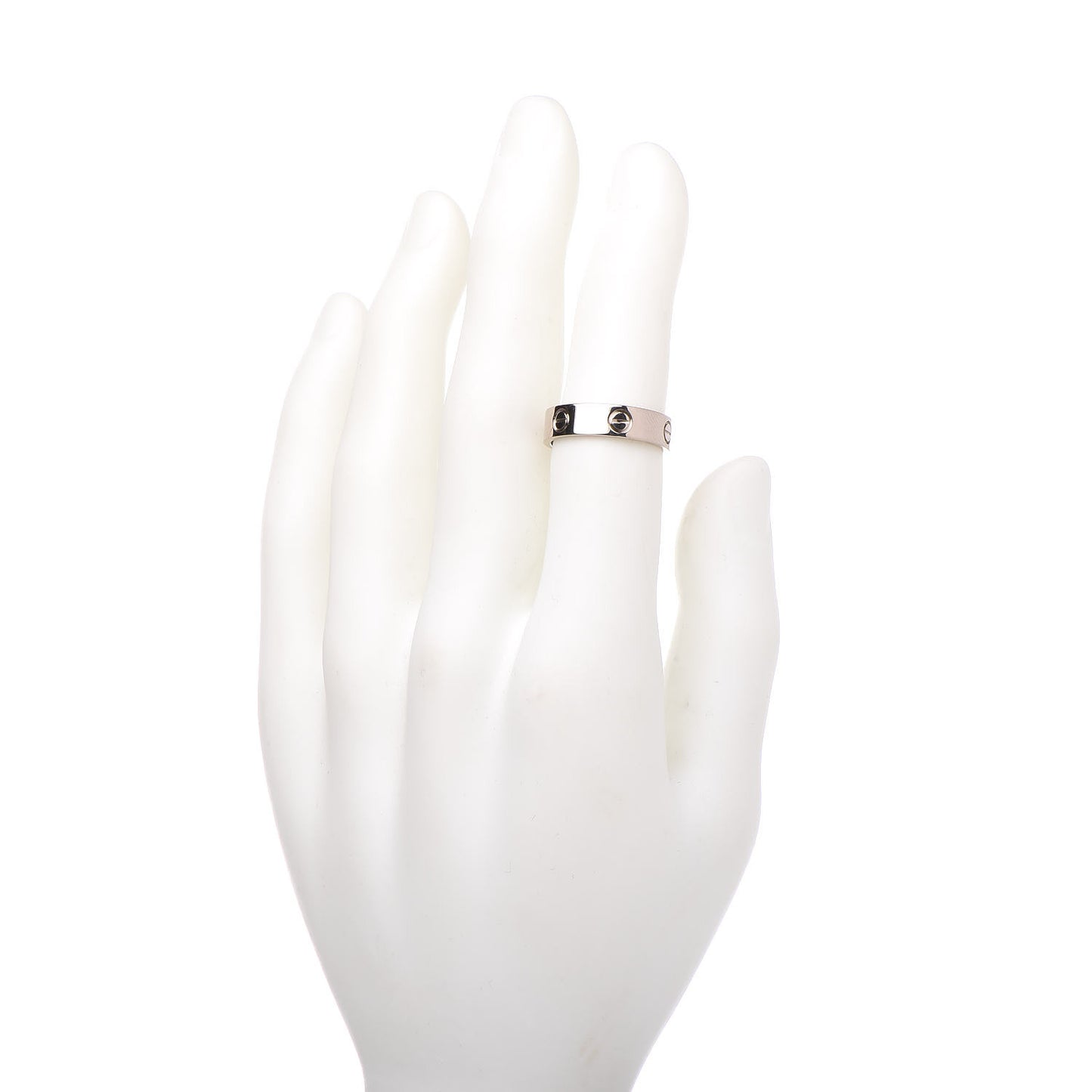 18K White Gold 5.5mm LOVE Ring 59 8.75
