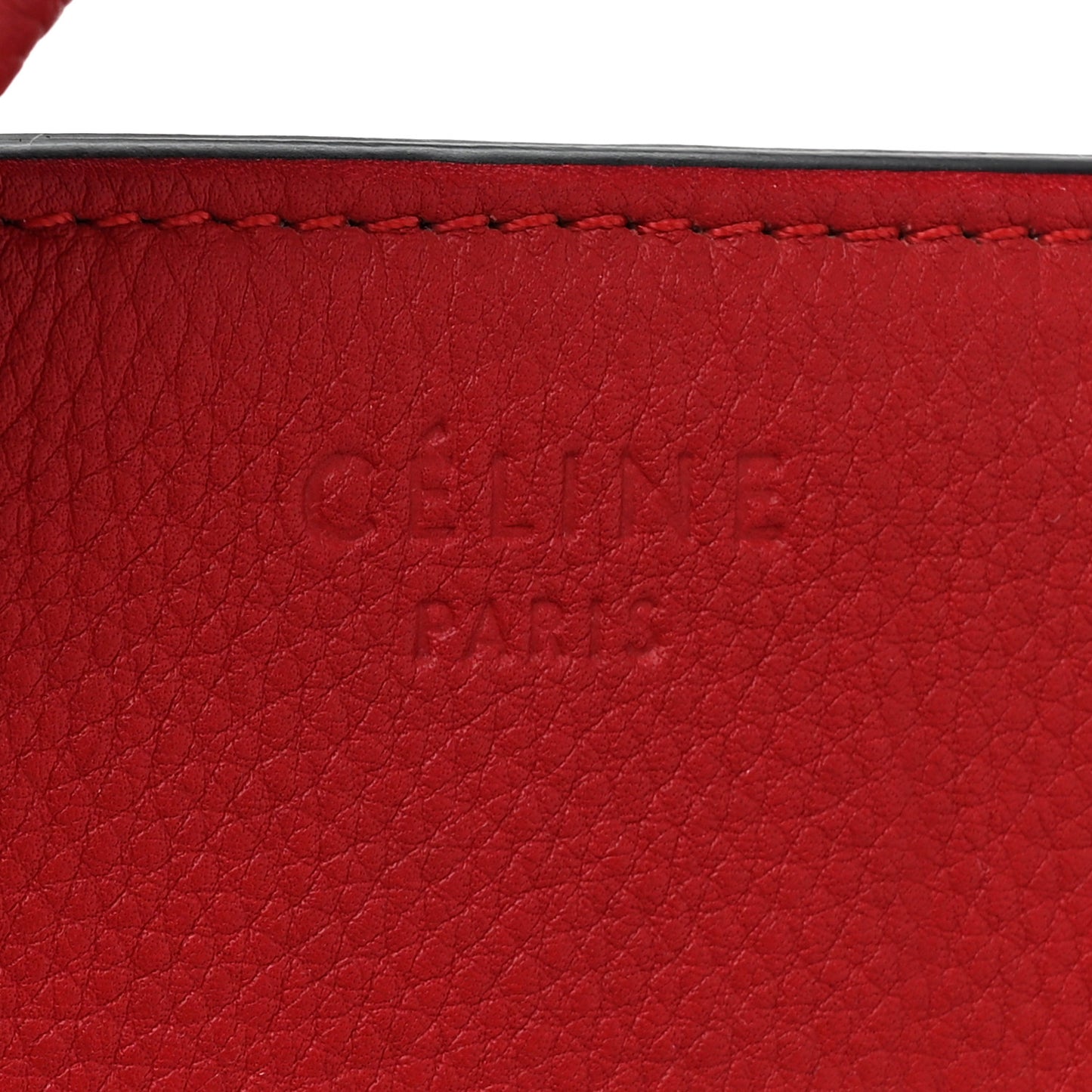 Baby Grained Calfskin Medium Phantom Luggage Carmin