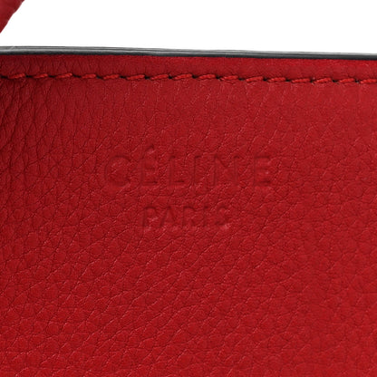 Celine Baby Grained Calfskin Medium Phantom Luggage Carmin 6 of 12