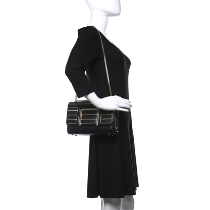Jimmy Choo Calfskin Alba Shoulder Bag Black 2 of 10