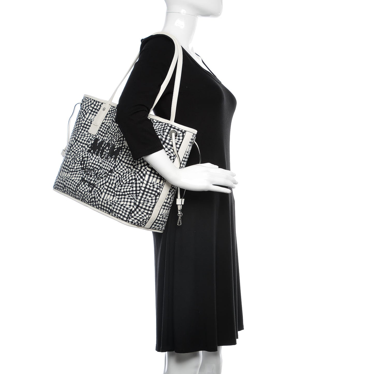 Visetos Medium Liz Reversible Shopper Tote White
