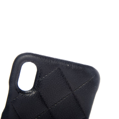 Chanel Caviar Quilted iPhone X Coco Tech Case Black 5 of 8