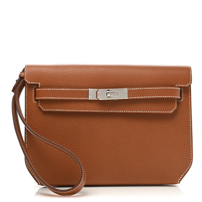 Hermes Taurillon Maurice Kelly Depeches 25 Gold 1 of 8