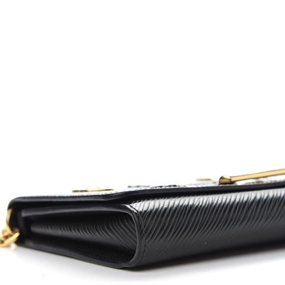Louis Vuitton Epi Love Lock Twist Chain Wallet Black 7 of 8