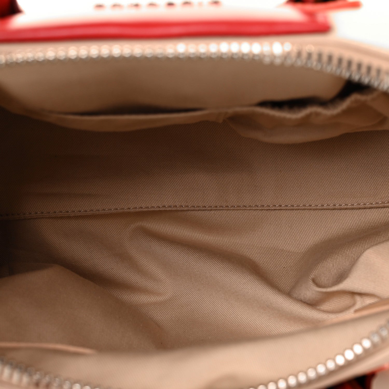 Givenchy Calfskin Small Tri-Color Antigona Beige Red Orange 4 of 9