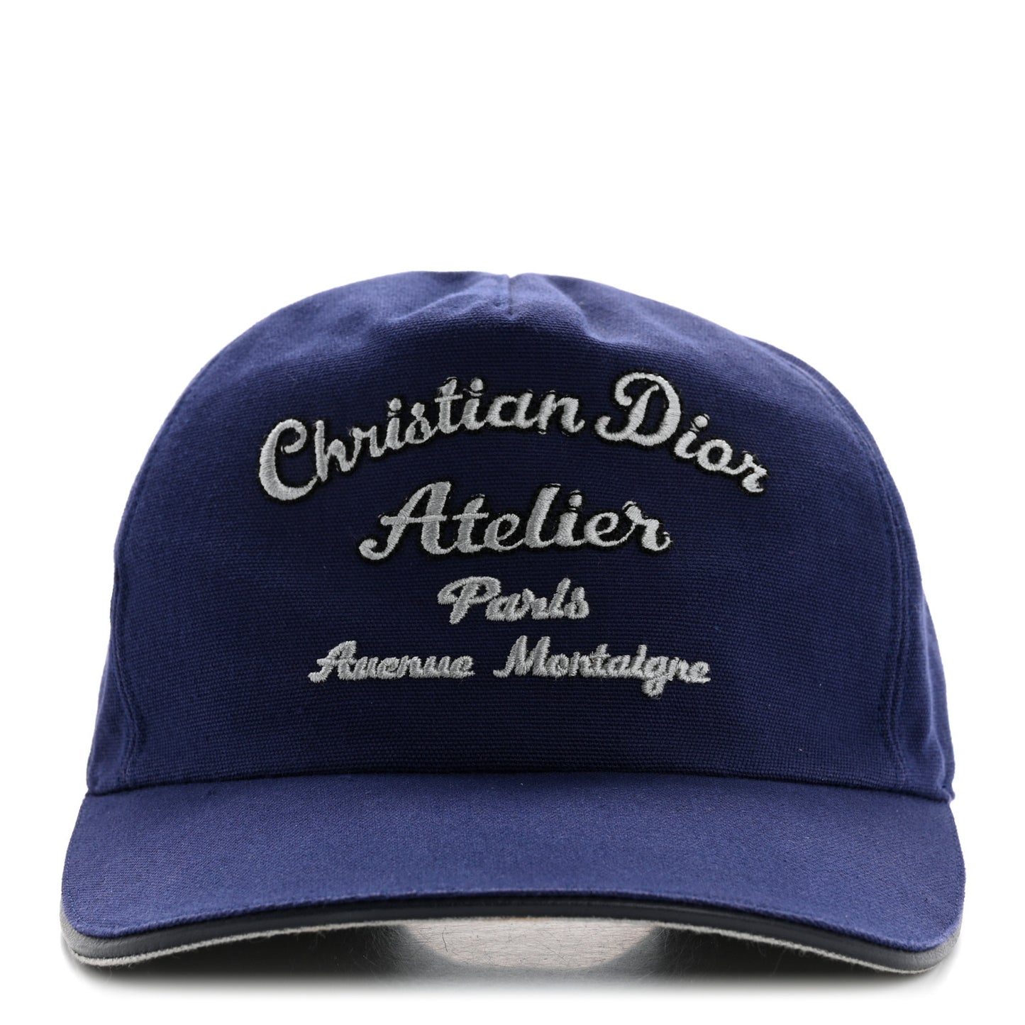 Cotton Embroided Baseball Cap M Blue