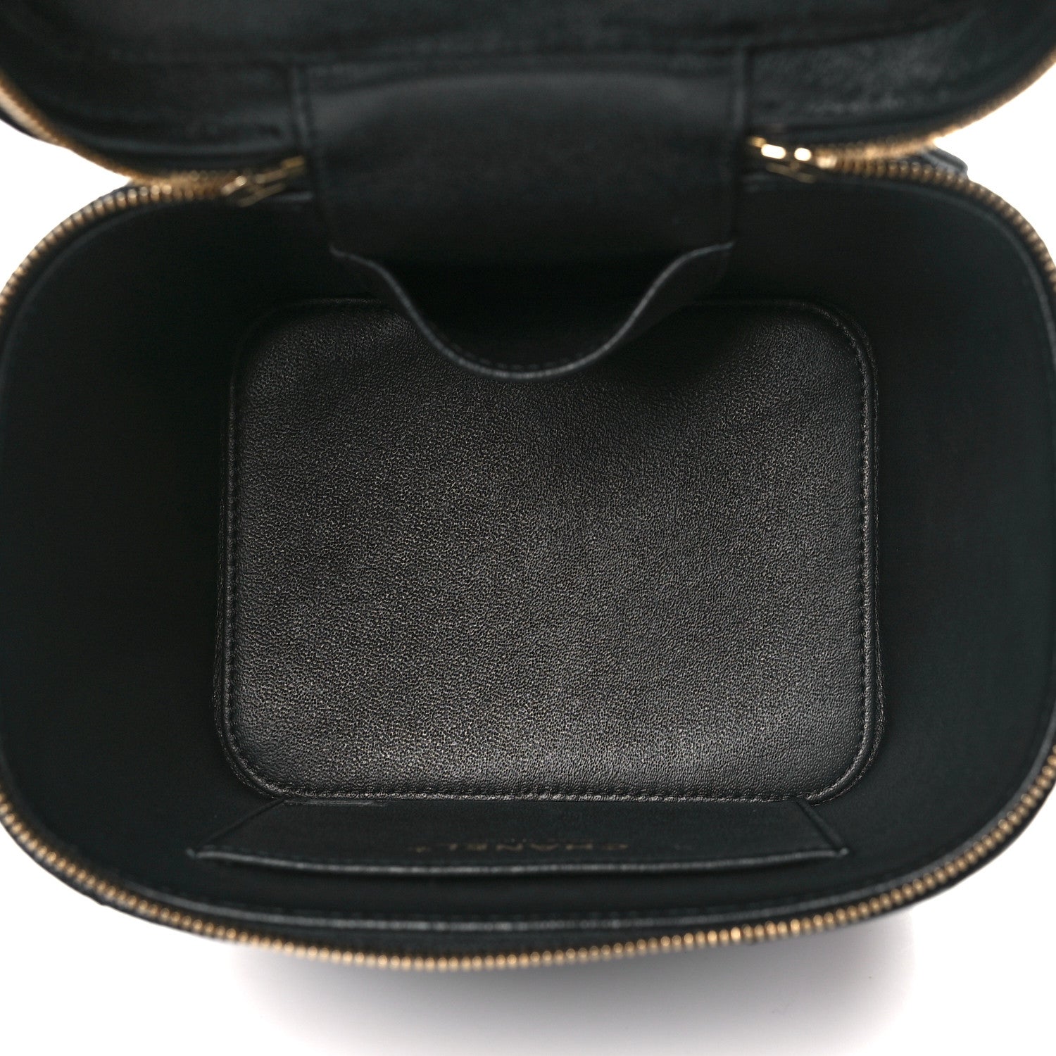 Chanel Caviar Quilted Small Top Handle Vanity Case With Chain Black 5 of 10