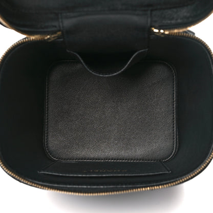 Chanel Caviar Quilted Small Top Handle Vanity Case With Chain Black 5 of 10