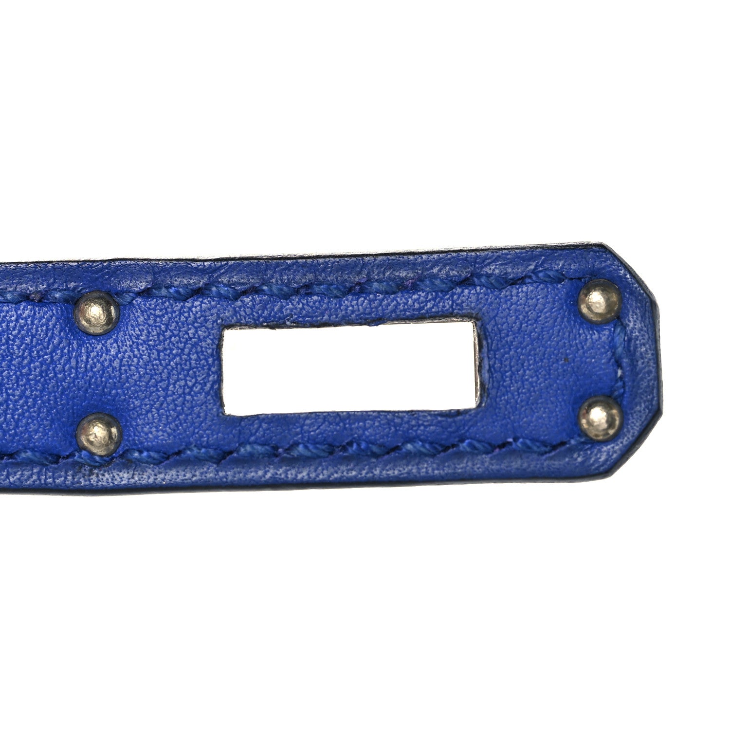 Hermes Swift Kelly Pochette Clutch Bleu Electrique 22 of 28