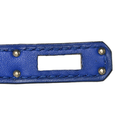 Hermes Swift Kelly Pochette Clutch Bleu Electrique 22 of 28