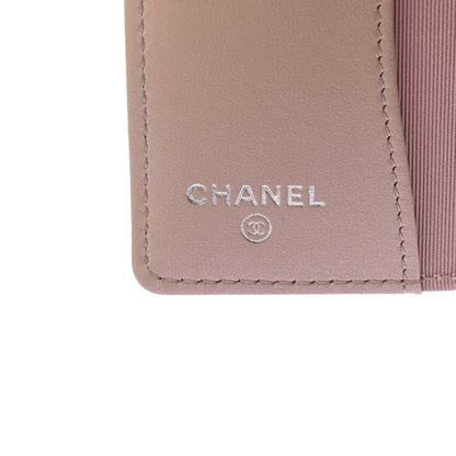 Chanel Iridescent Calfskin Quilted Classic 4 Key Holder Wallet Pink 6 of 8