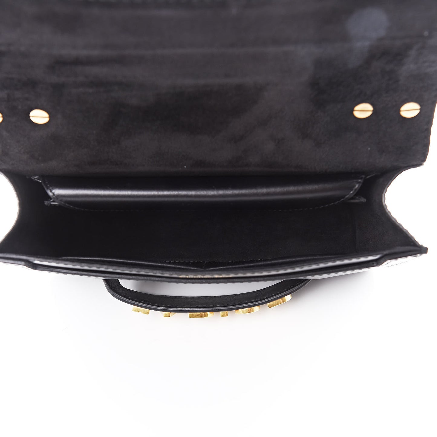 Calfskin J'Adior Chain Flap Bag Black
