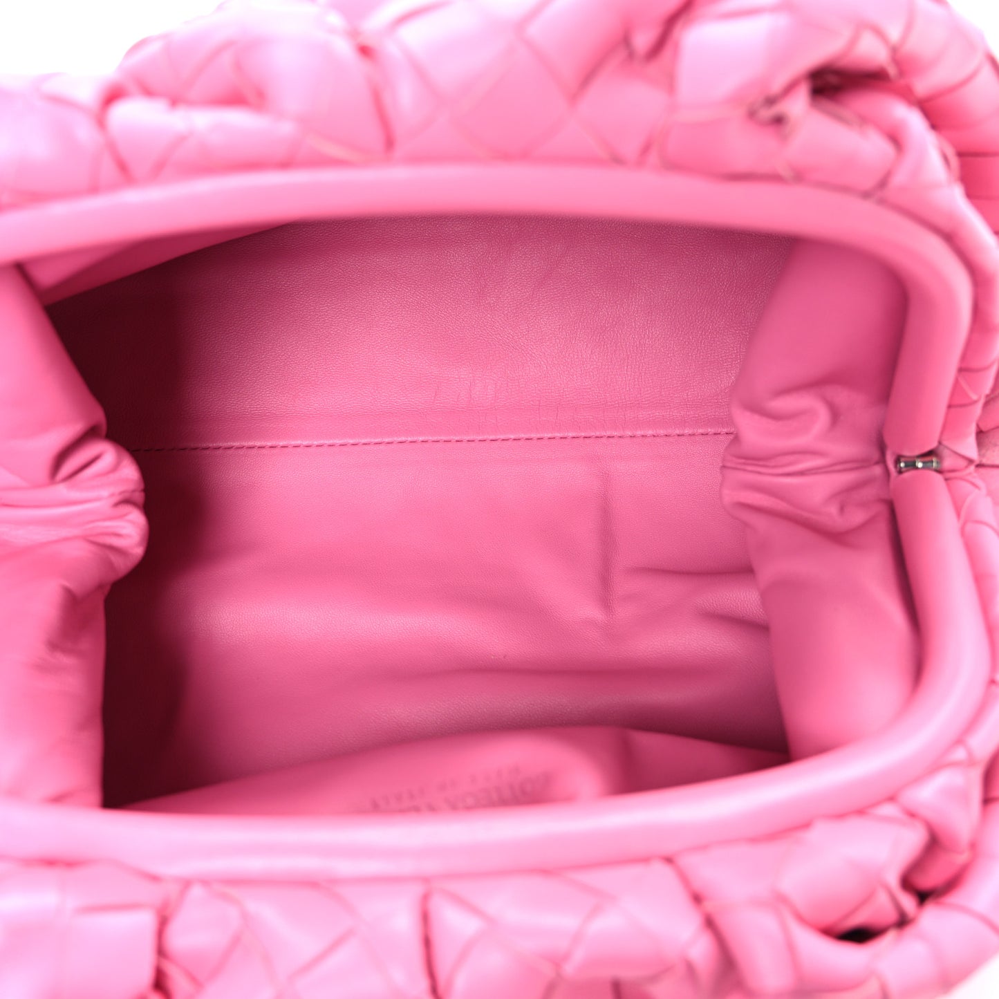 Nappa Maxi Intrecciato The Pouch Oversized Clutch Pink