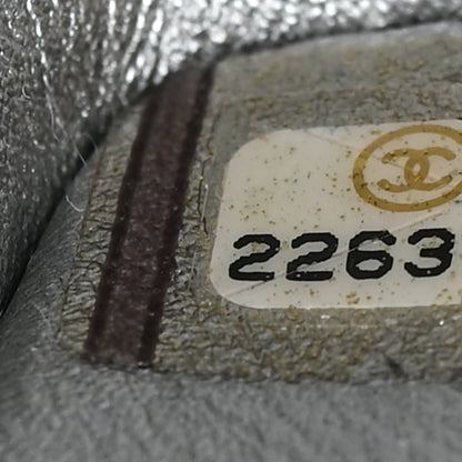 Chanel Metallic Lambskin Embellished Medium Boy Flap Silver 7 of 11