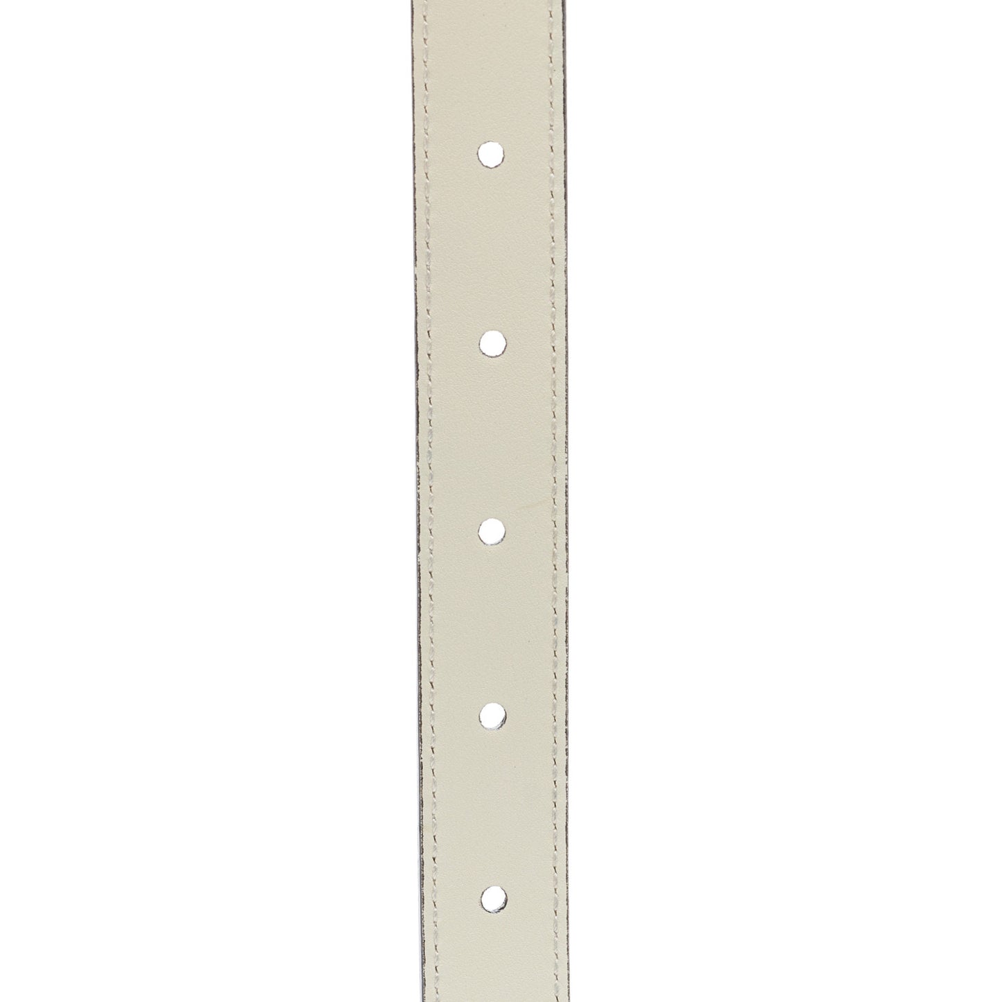 Calfskin Double G 20mm Belt 105 42 Mystic White
