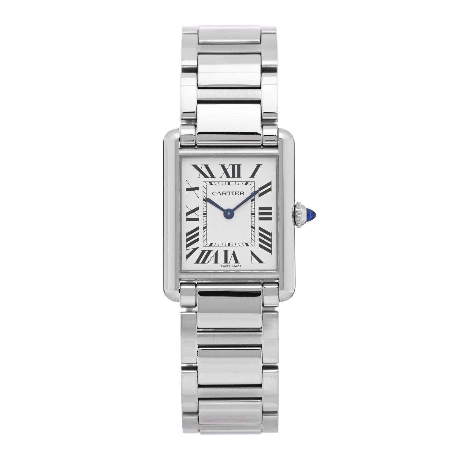Cartier Stainless Steel 25mm Must de Cartier Tank Quartz Watch 1 of 5