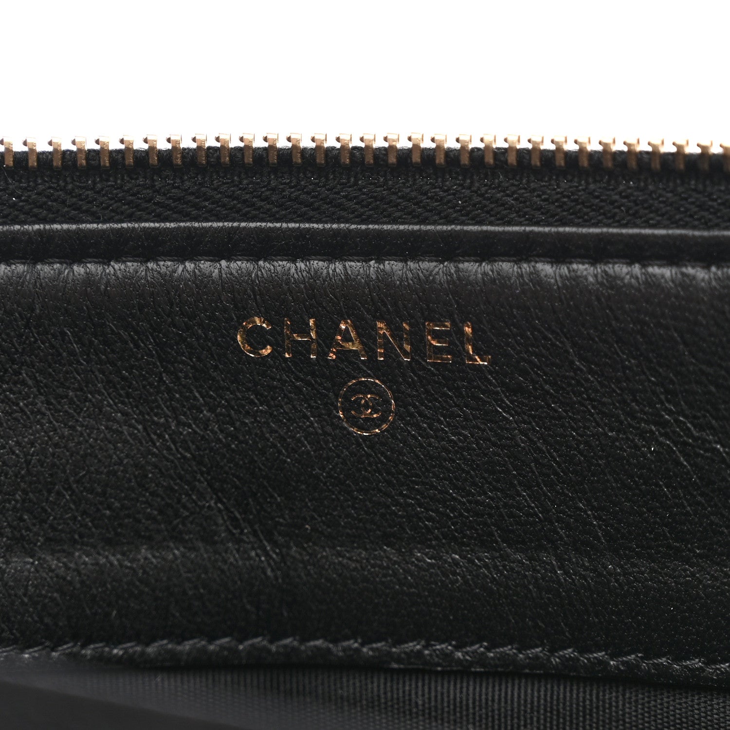 Chanel Lambskin Quilted Small Boy Zipped Pouch Black 6 of 9