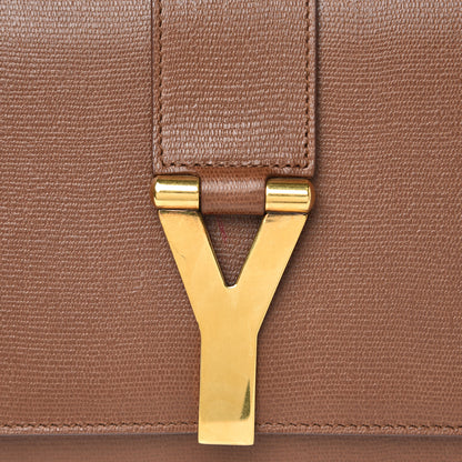 Saint Laurent Textured Leather ChYc Clutch Brown 11 of 11