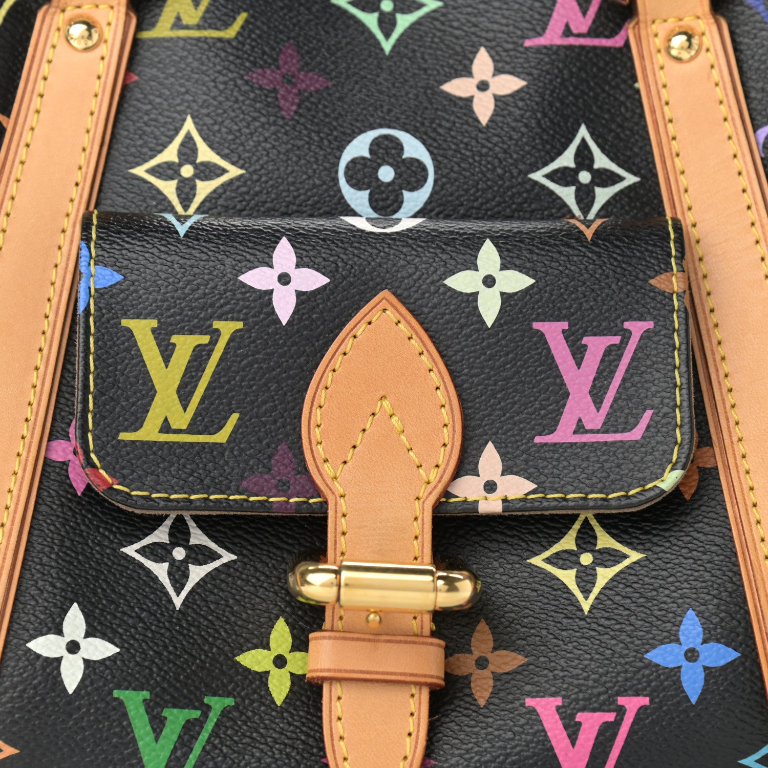 Louis Vuitton Monogram Multicolor Priscilla Black 8 of 10