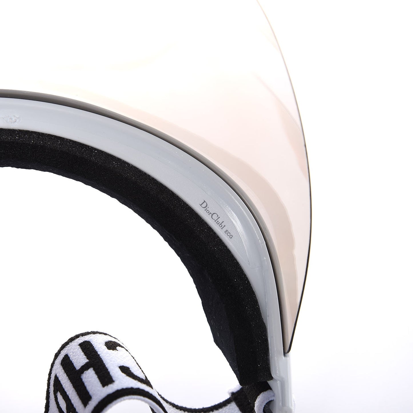 Mirrored DiorClub1 Sun Visor Silver