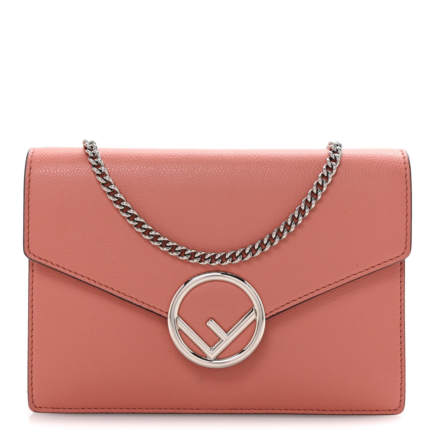 Fendi Vitello Cruise F is Fendi Medium Envelope Wallet on Chain Macaron 1 of 10