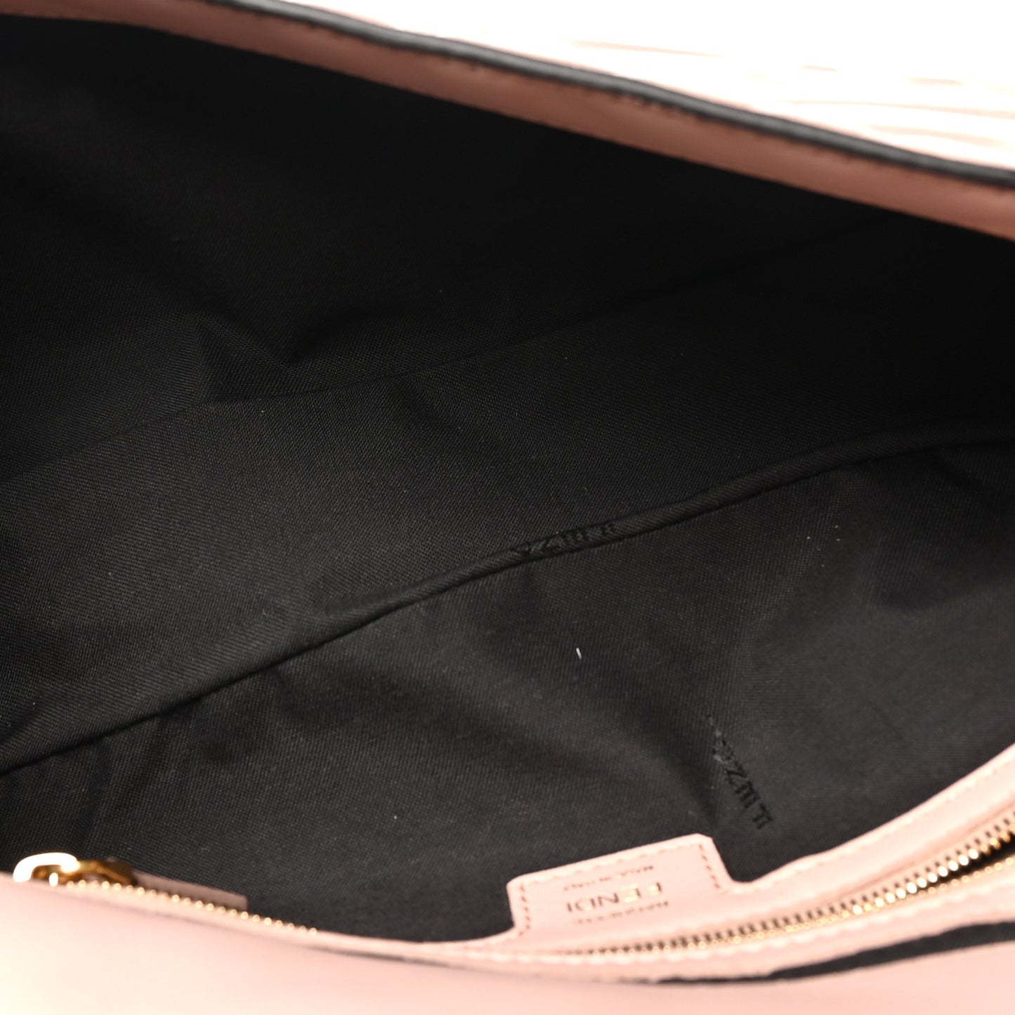 Nappa FF 1974 Embossed Baguette Baby Pink