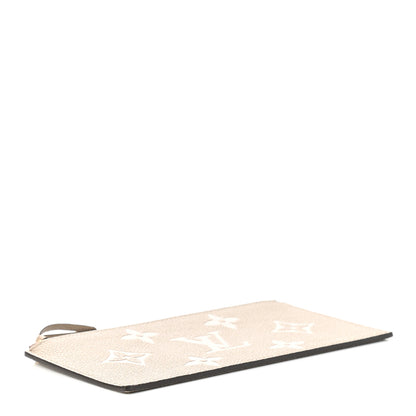 Louis Vuitton Empreinte Monogram Giant Pochette Felicie Zippered Insert Tourterelle Creme 4 of 7