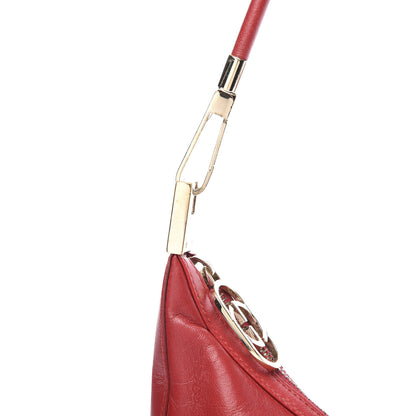 Gucci Calfskin Hobo Red 13 of 14