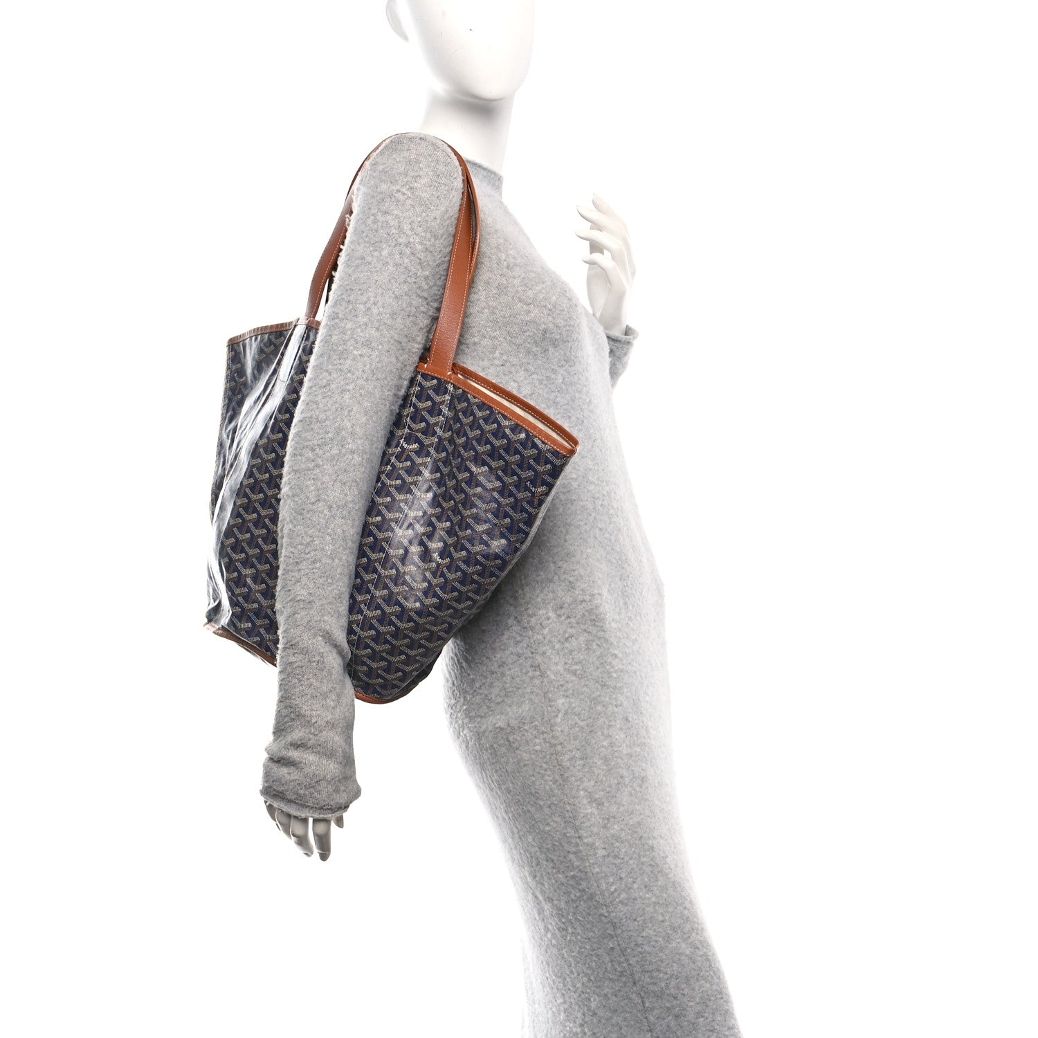 Goyard Goyardine Reversible Belharra Navy Gold 2 of 20