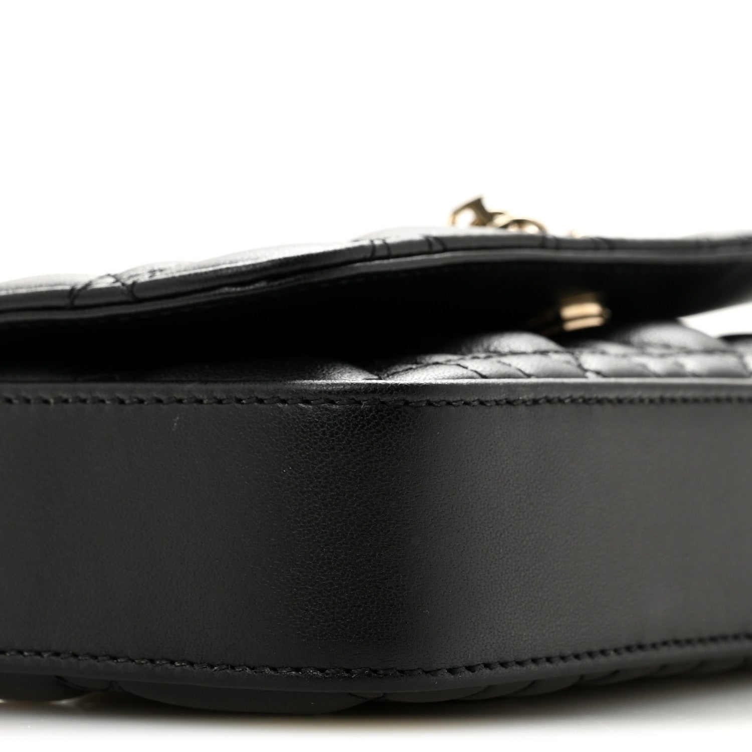 Christian Dior Lambskin Cannage Dior Talk Phone Pouch  Black 9 of 10