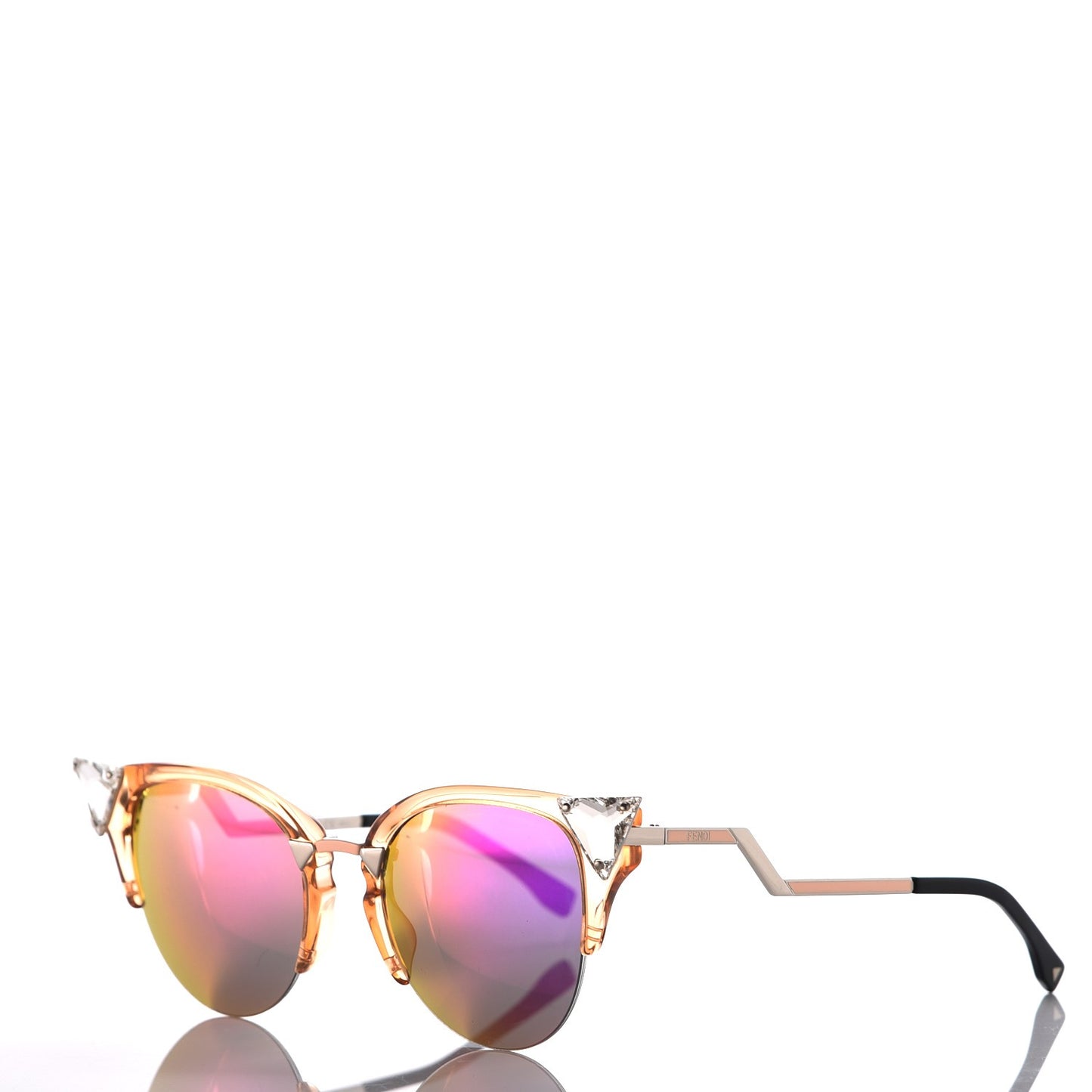 Iridia Cat Eye Sunglasses FF 0041/S Translucent Peach