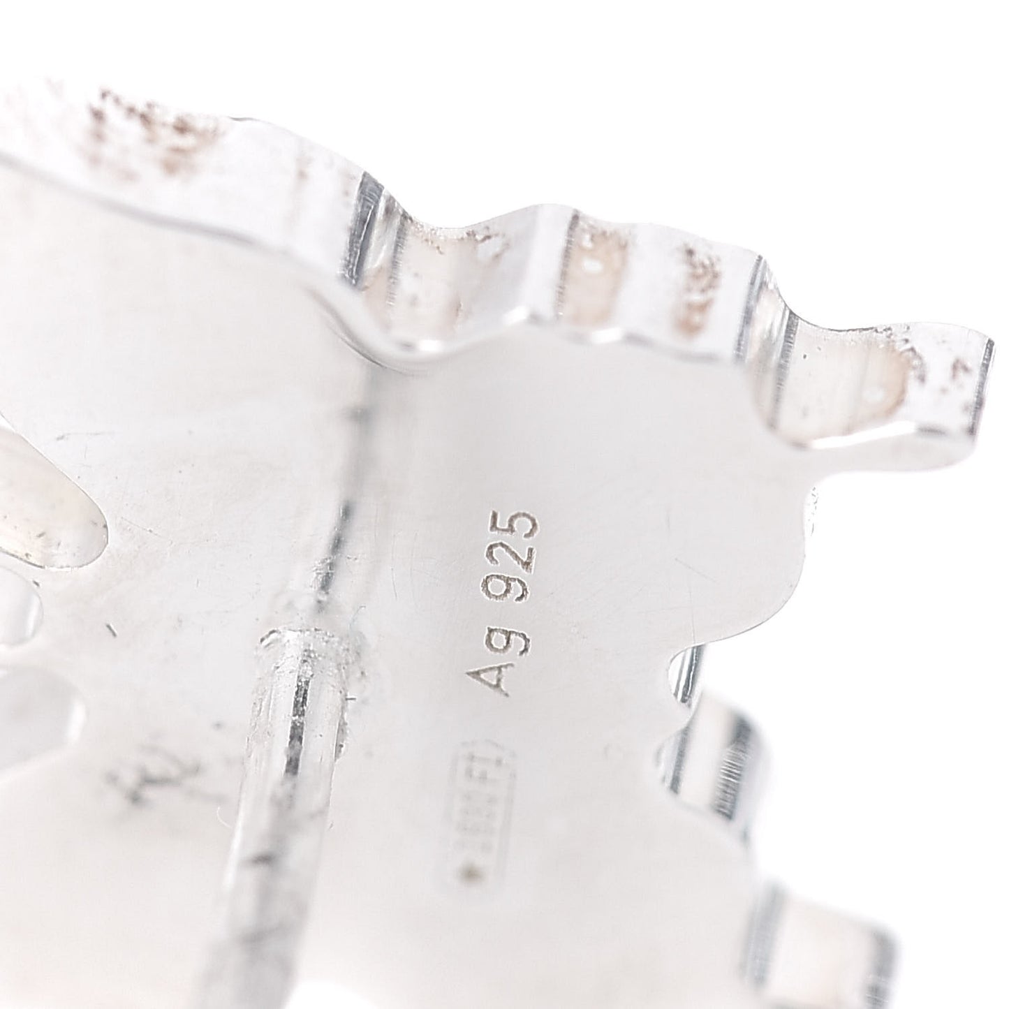 Sterling Silver Trademark Butterfly Stud Earrings