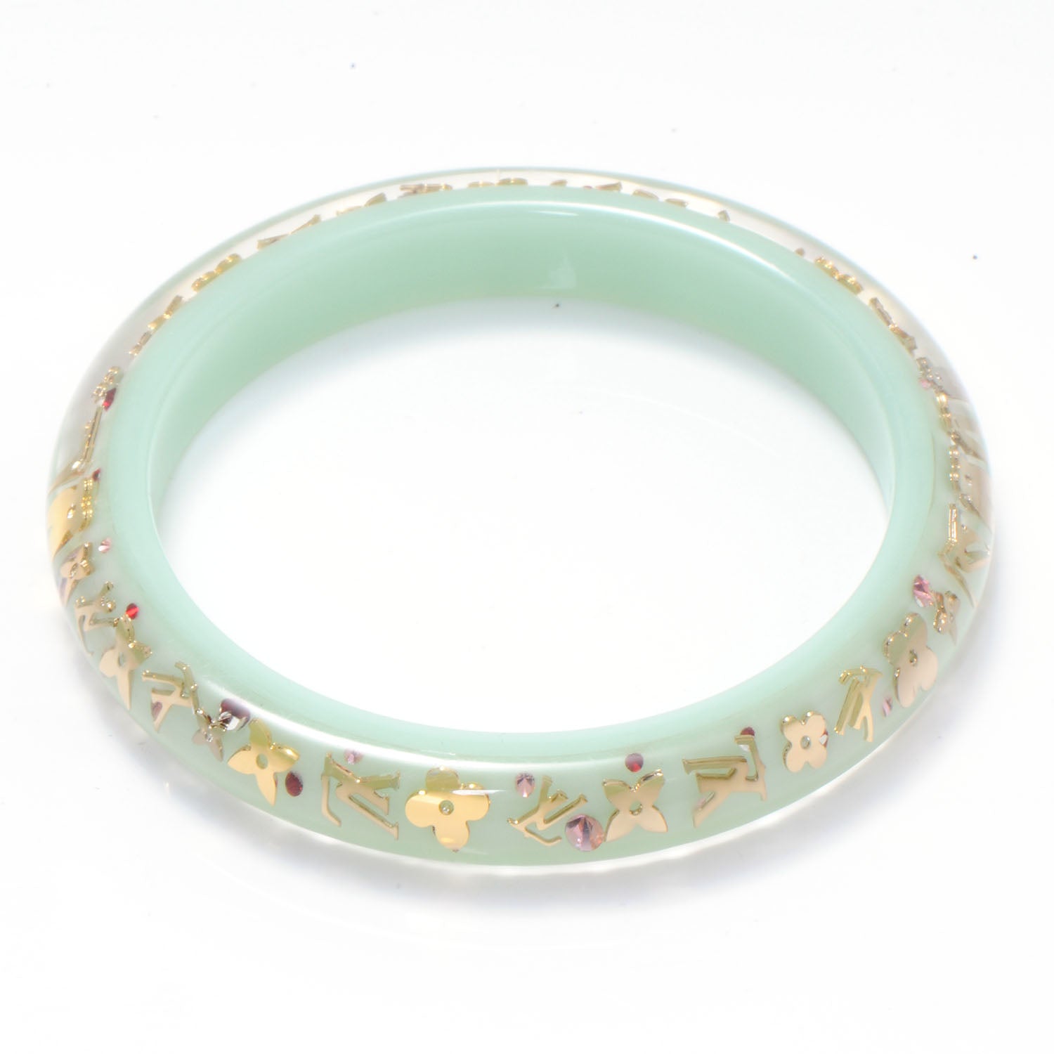 Louis Vuitton Inclusion Bracelet PM sz Medium Peppermint 3 of 5