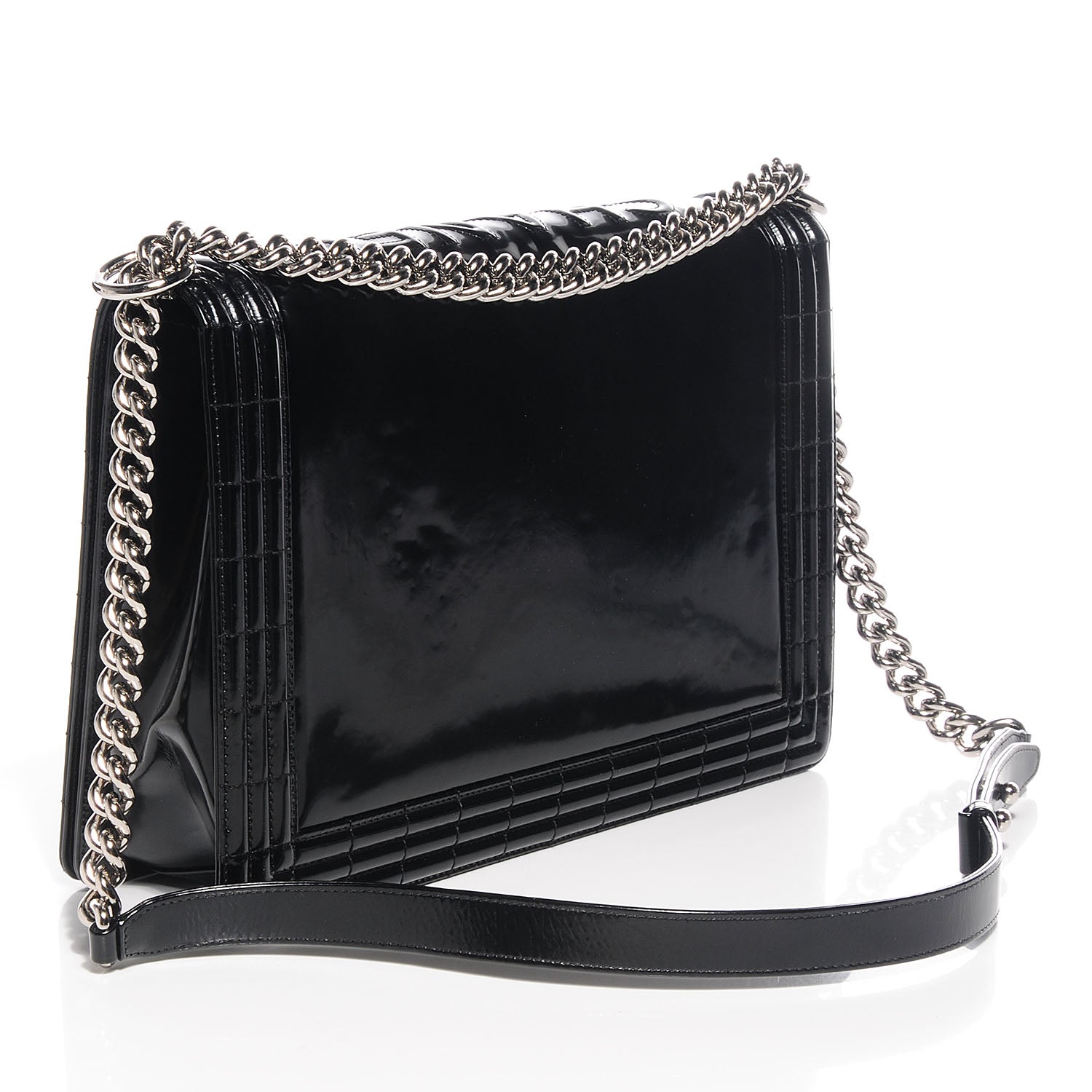 Chanel Glazed Calfskin Large Boy Flap Black 3 of 8