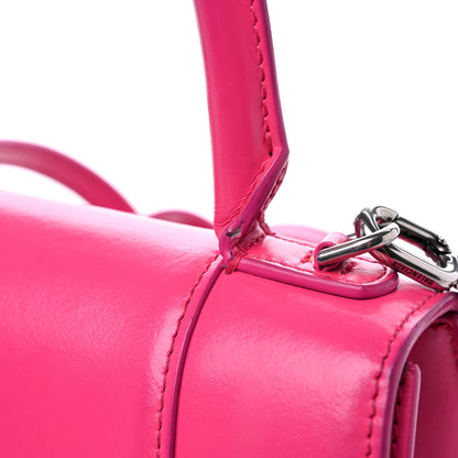 Balenciaga Shiny Box Calfskin Small Hourglass Top Handle Bag Acid Fuchsia 13 of 15